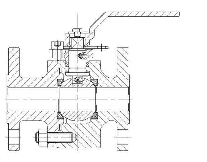 ASTM A105 Two-Piece Ball Valve, 1 Inch, 150 LB, API 608 - Vervo